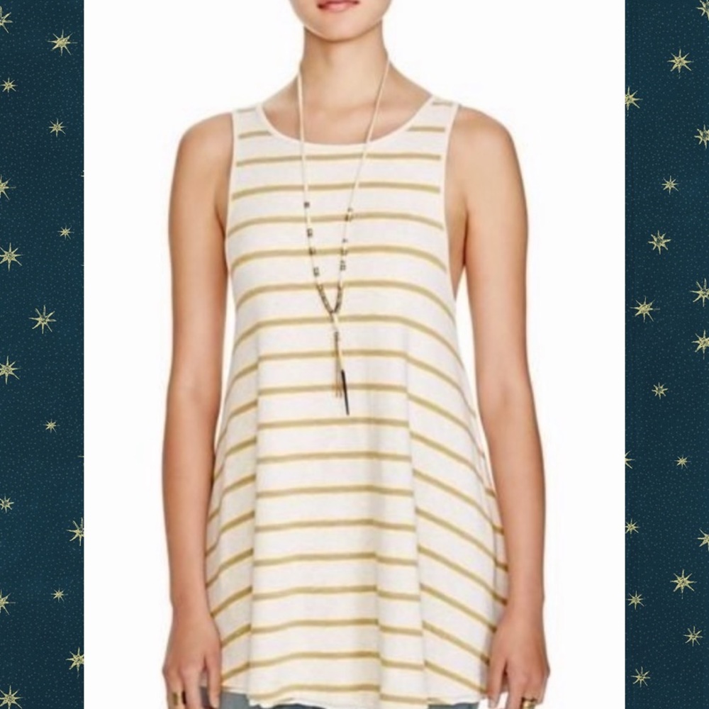 EUC Free People Garden Stripe Swing Dress, Sz S